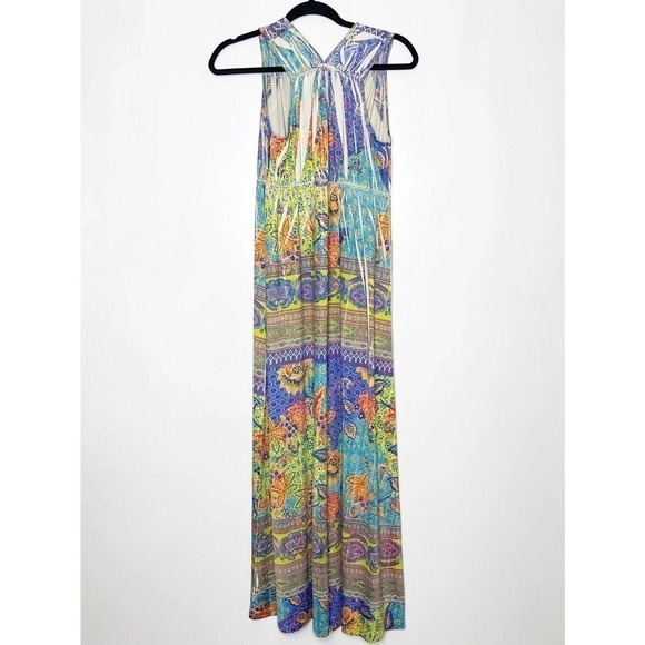 Boston Proper Floral Maxi Dress Sleeveless Multi-color Size S - Picture 2 of 6
